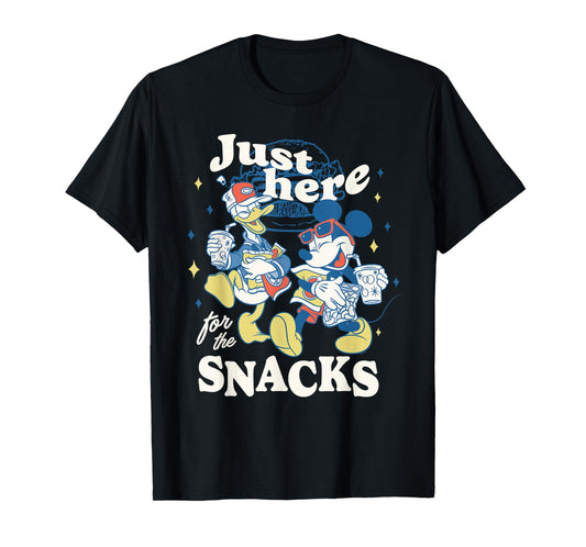 Disney Mickey & Donald "Just Here for the Snacks" Road Trip T-Shirt