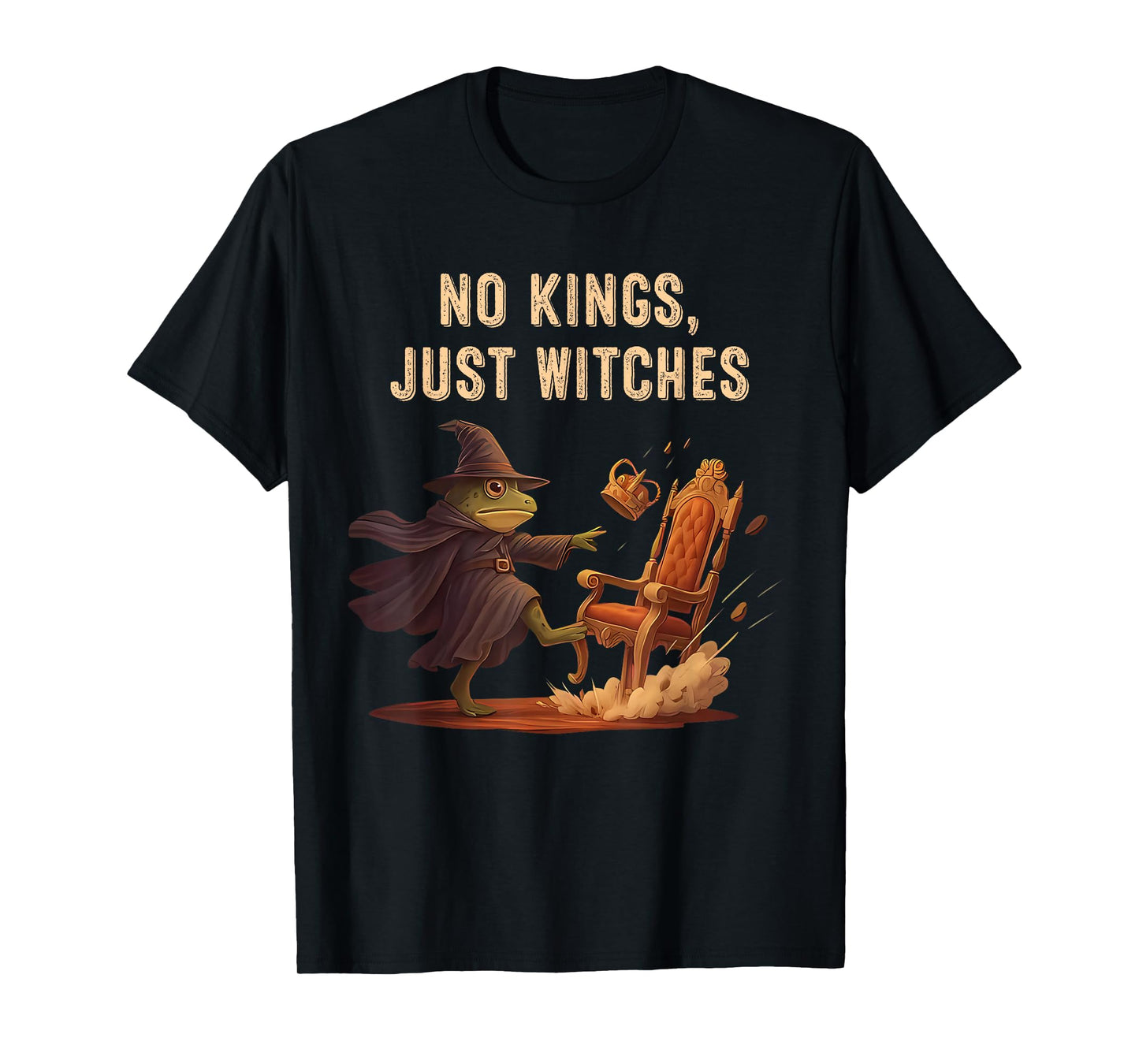 No Kings Just Witches Funny Halloween T-Shirt