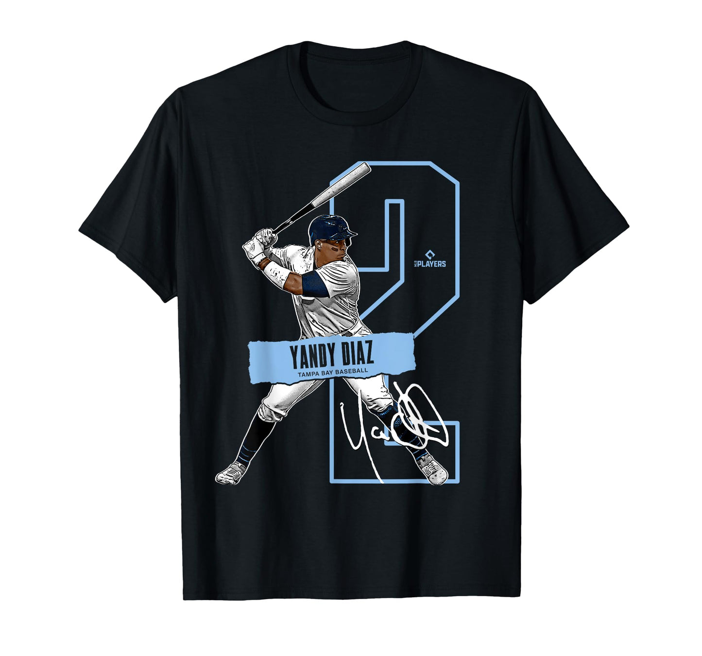 Yandy Díaz | Tampa Bay Baseball Players | MLBYAN302N T-Shirt