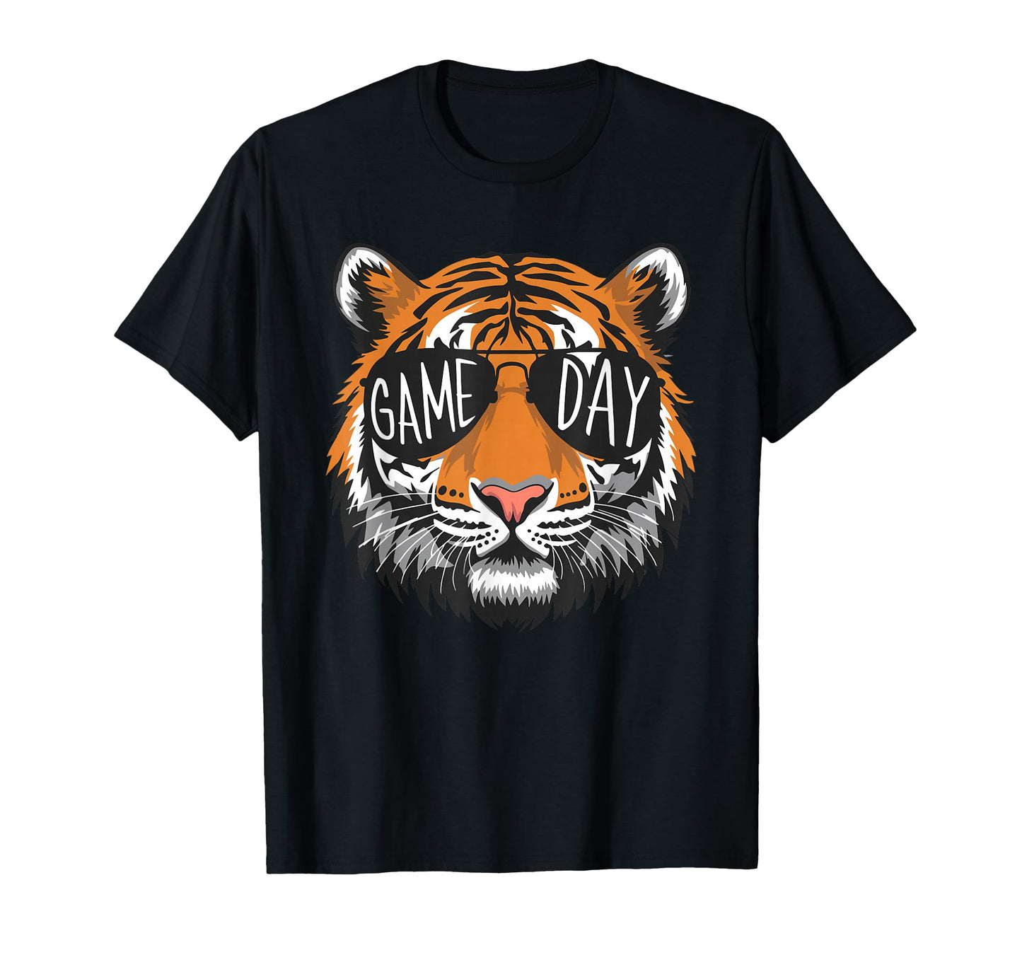 Tigers with Game Day Glasses Game Day T-Shirt
