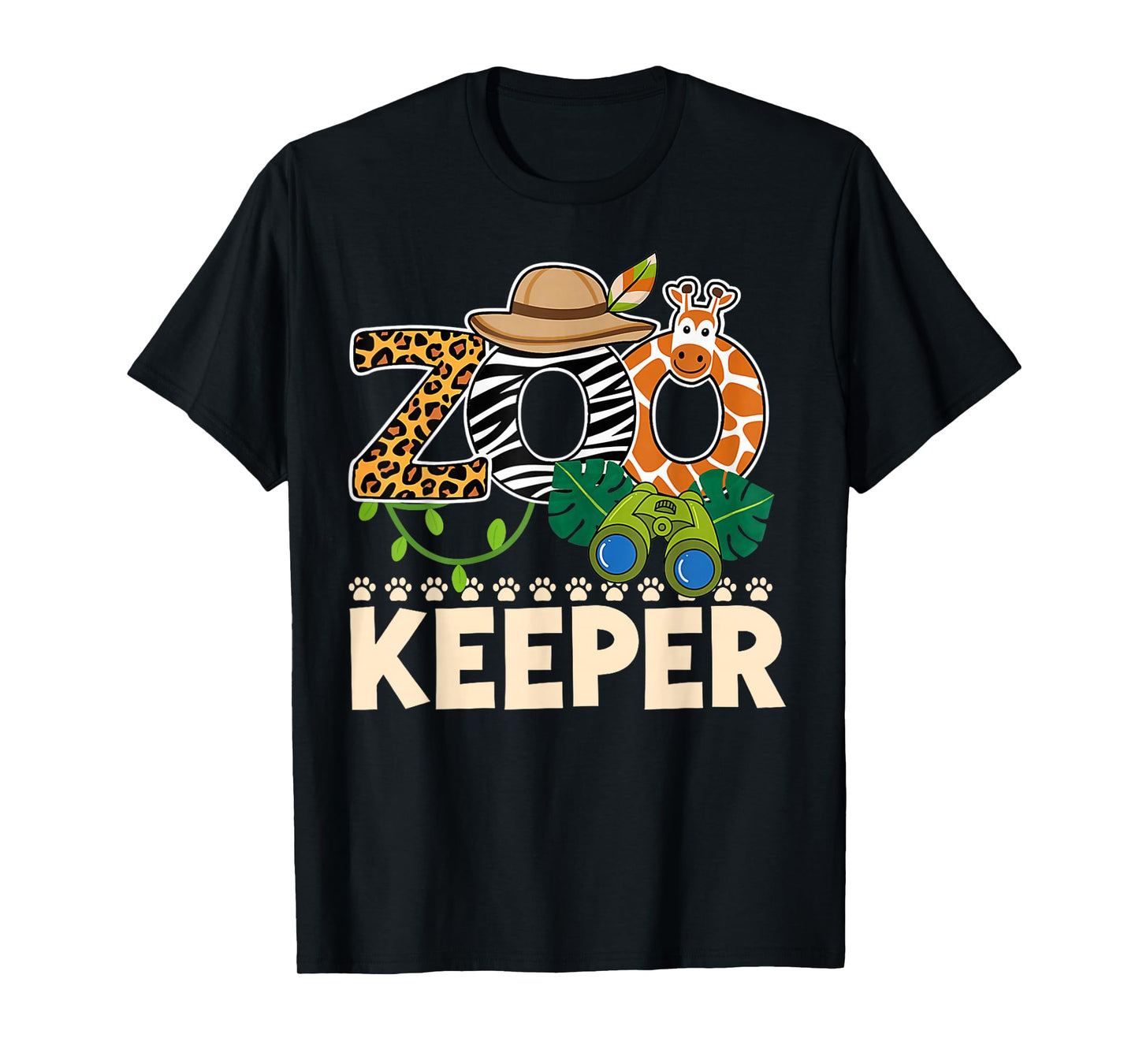 Zoo Keeper Costume Halloween Party Safari Zookeeper Outfit T-Shirt
