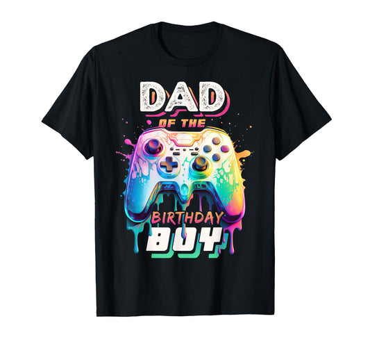 Dad of the Birthday Boy Matching Video Game Birthday Party T-Shirt