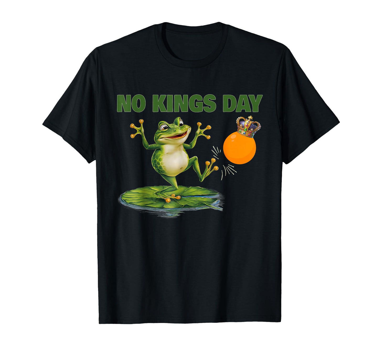 Funny No Kings Portland Frog Protest Men Women Tee T-Shirt
