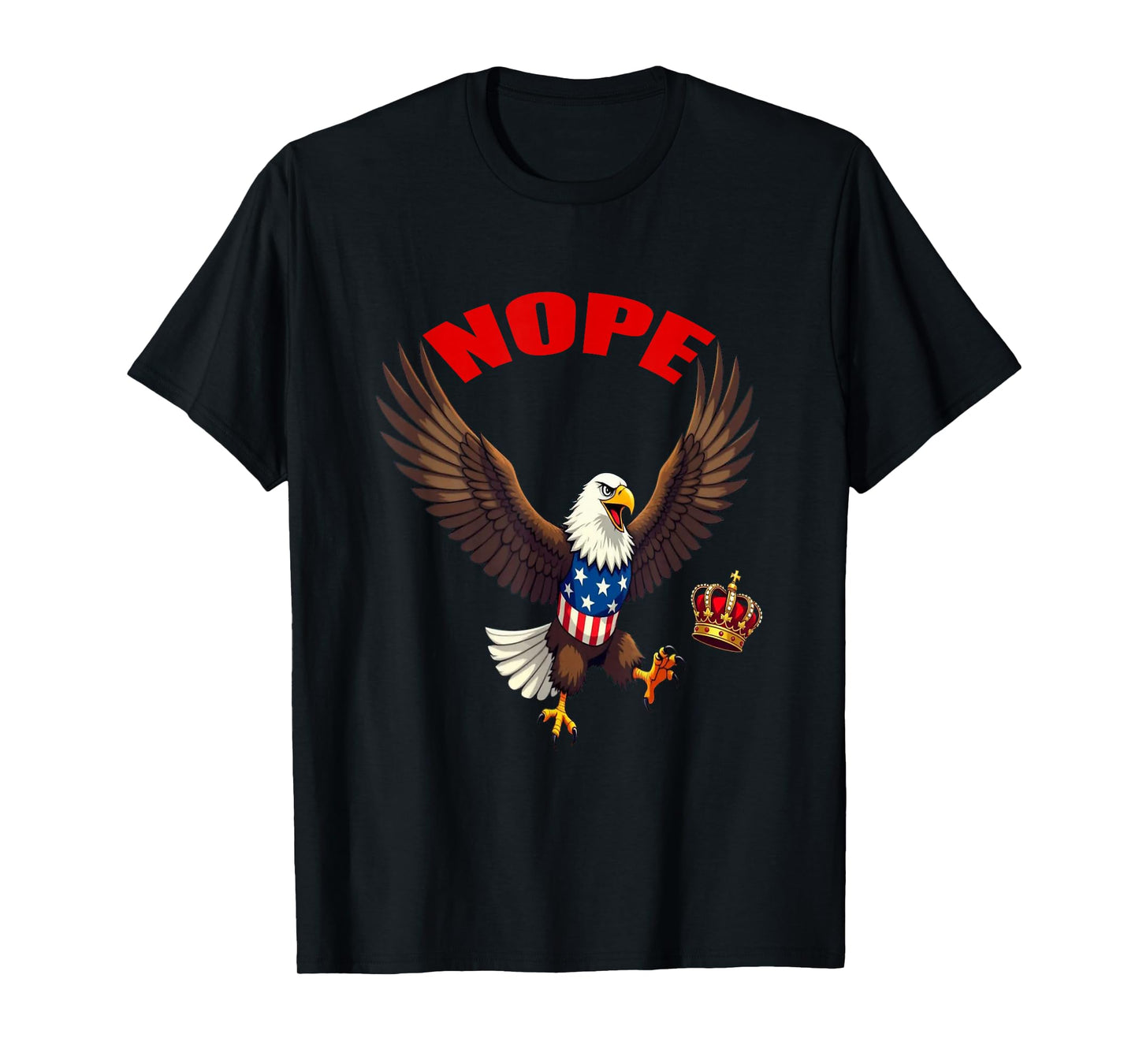 Funny No Kings in America Eagle T-Shirt