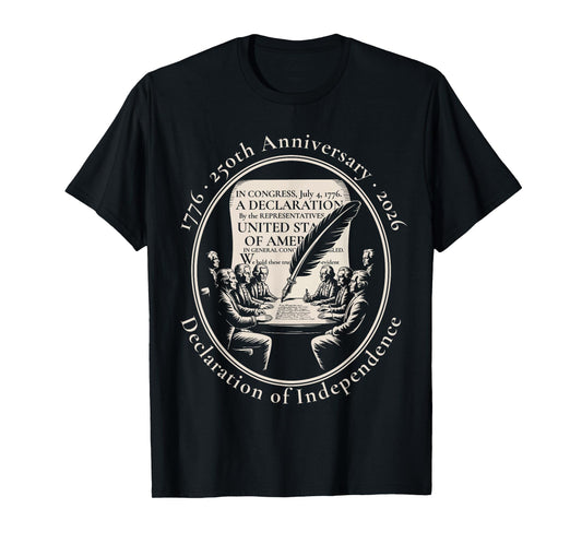 1776 250th Anniversary Declaration of Independence 2026 T-Shirt