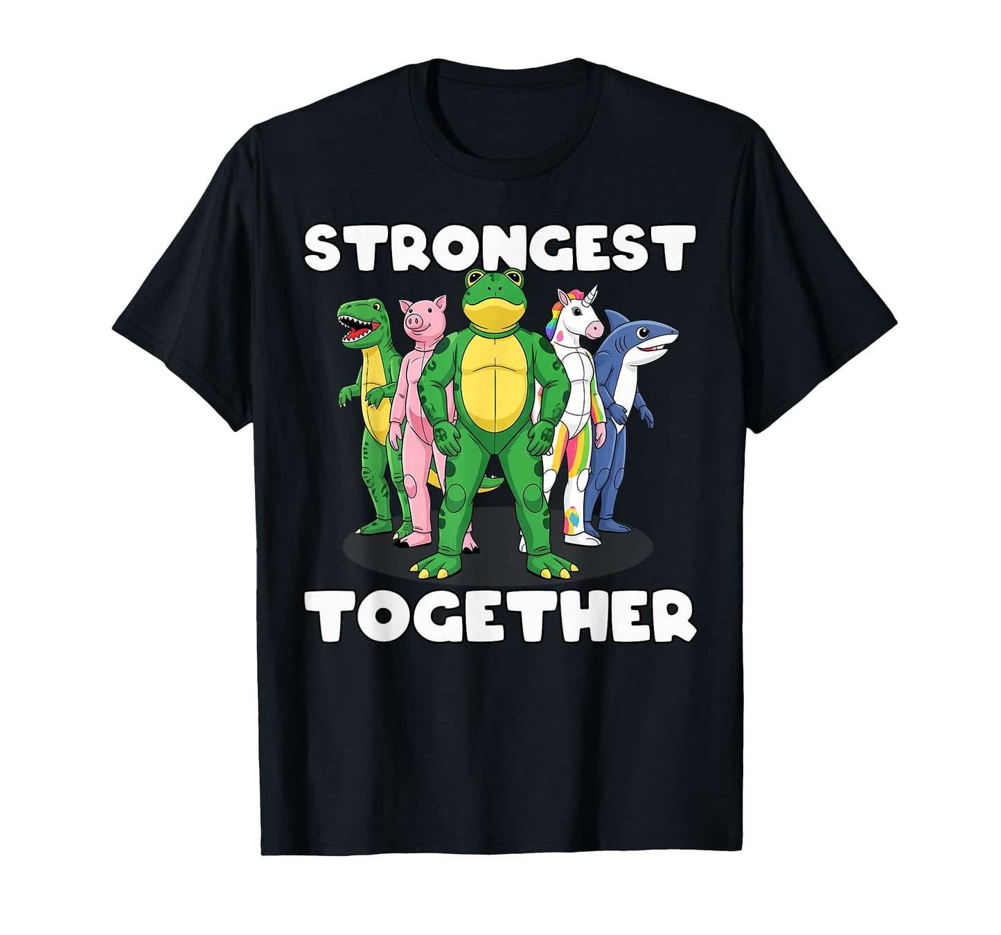 No Kings in America Portland Frog Costume Activists Group T-Shirt