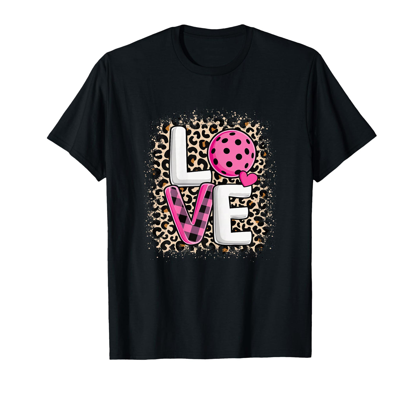 Pink Love Pickleball Cute Pickleball Lover Women Girls T-Shirt