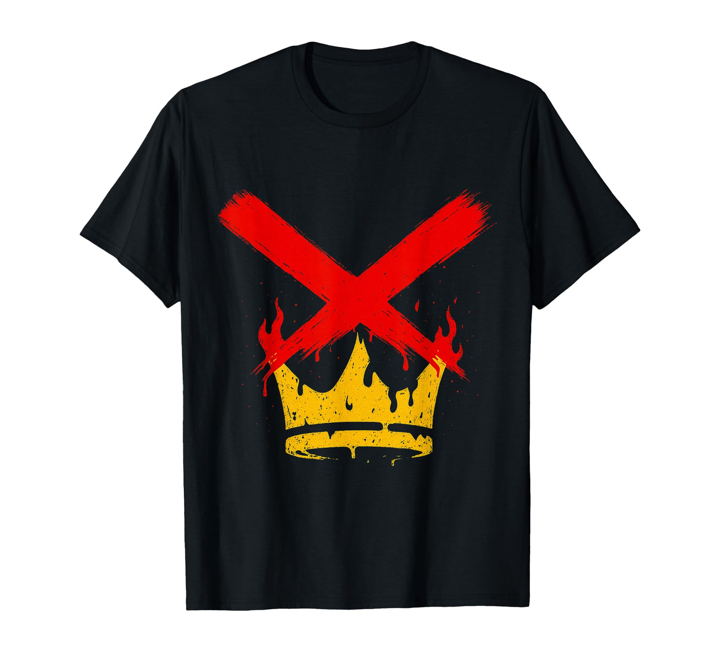No Kings Graphic Art Modern Crown X Retro T-Shirt