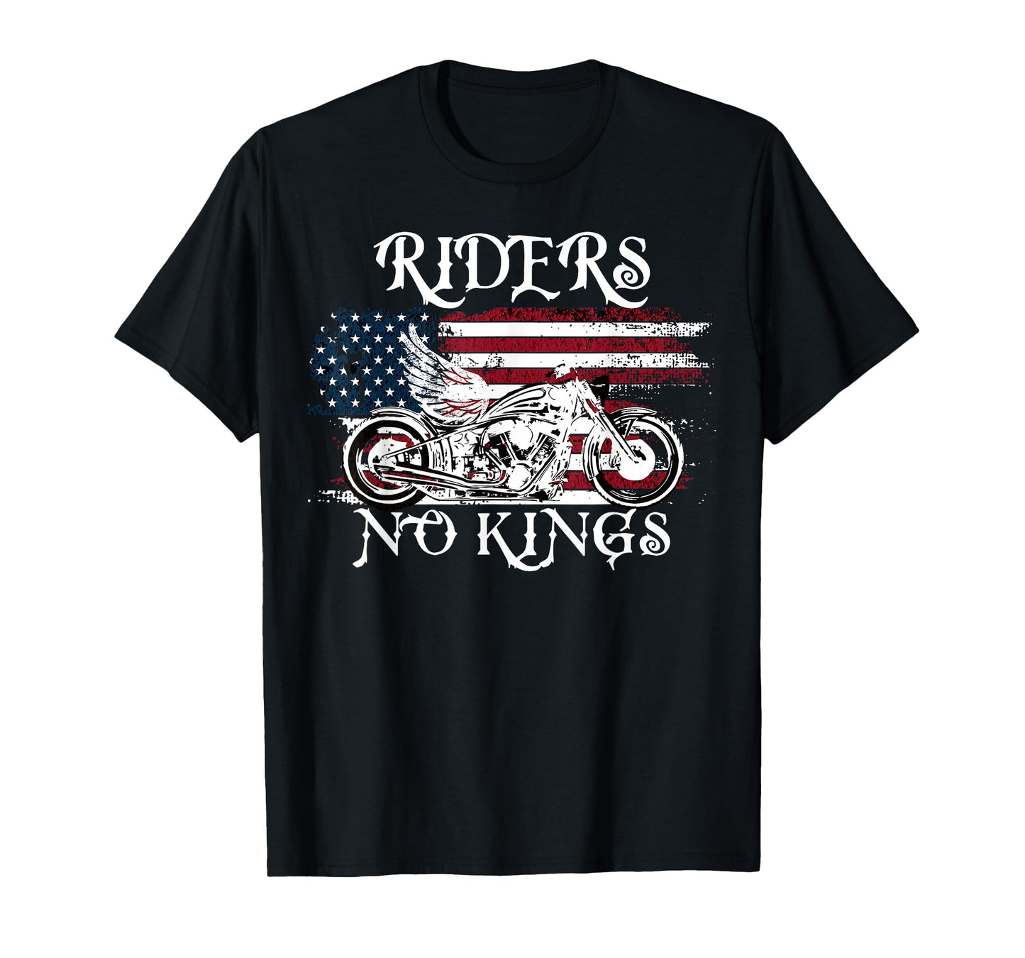 No King Freedom Riders Independence Spirit Biker Rebellion T-Shirt