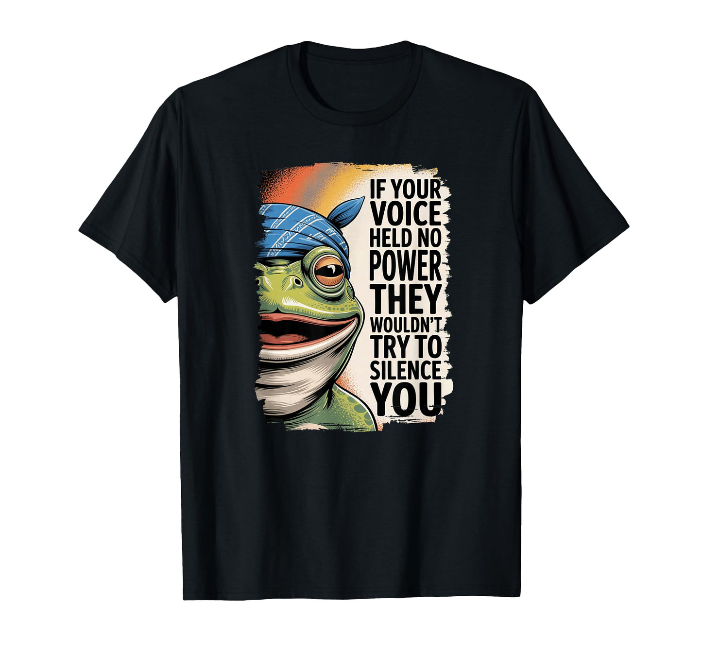 Your Voice Counts Portland Frog Protest Retro Resistance T-Shirt