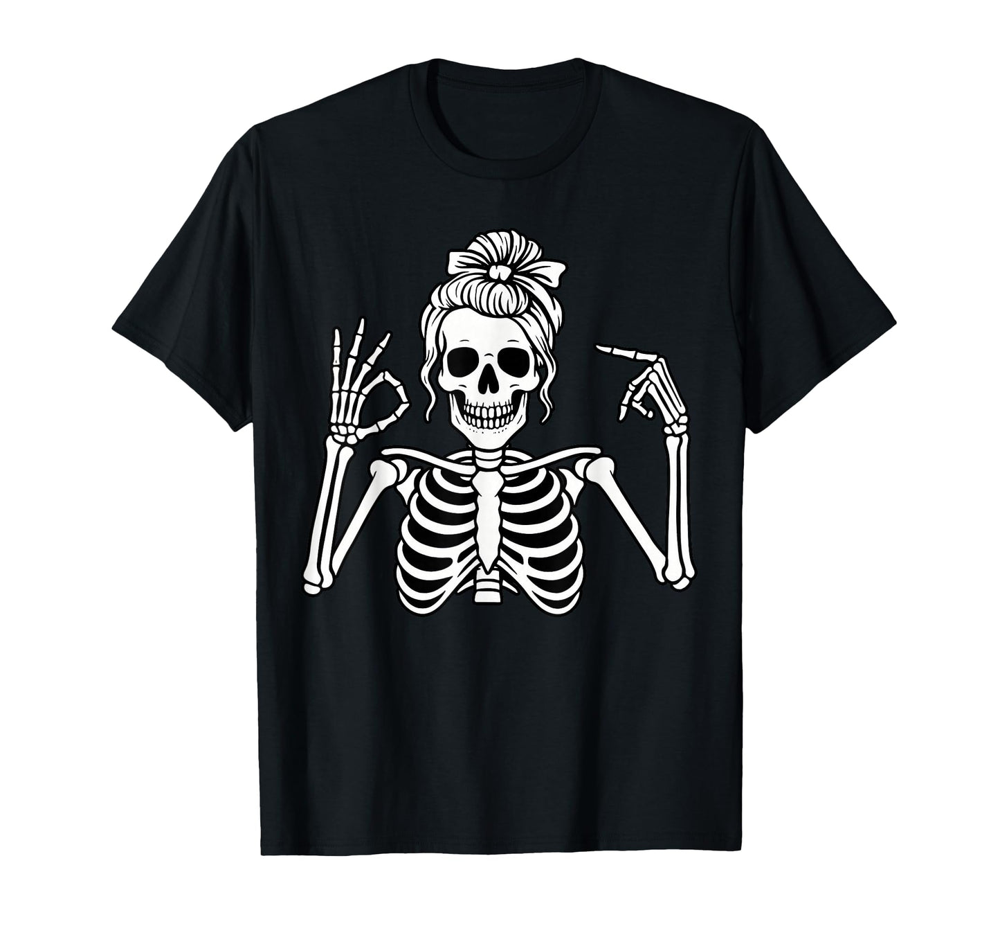67 Meme Skeleton Hand 6 7 Halloween Six Seven Funny Teens T-Shirt