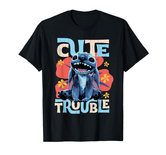 Disney Lilo & Stitch Live-Action Movie "Cute Trouble" Stitch T-Shirt