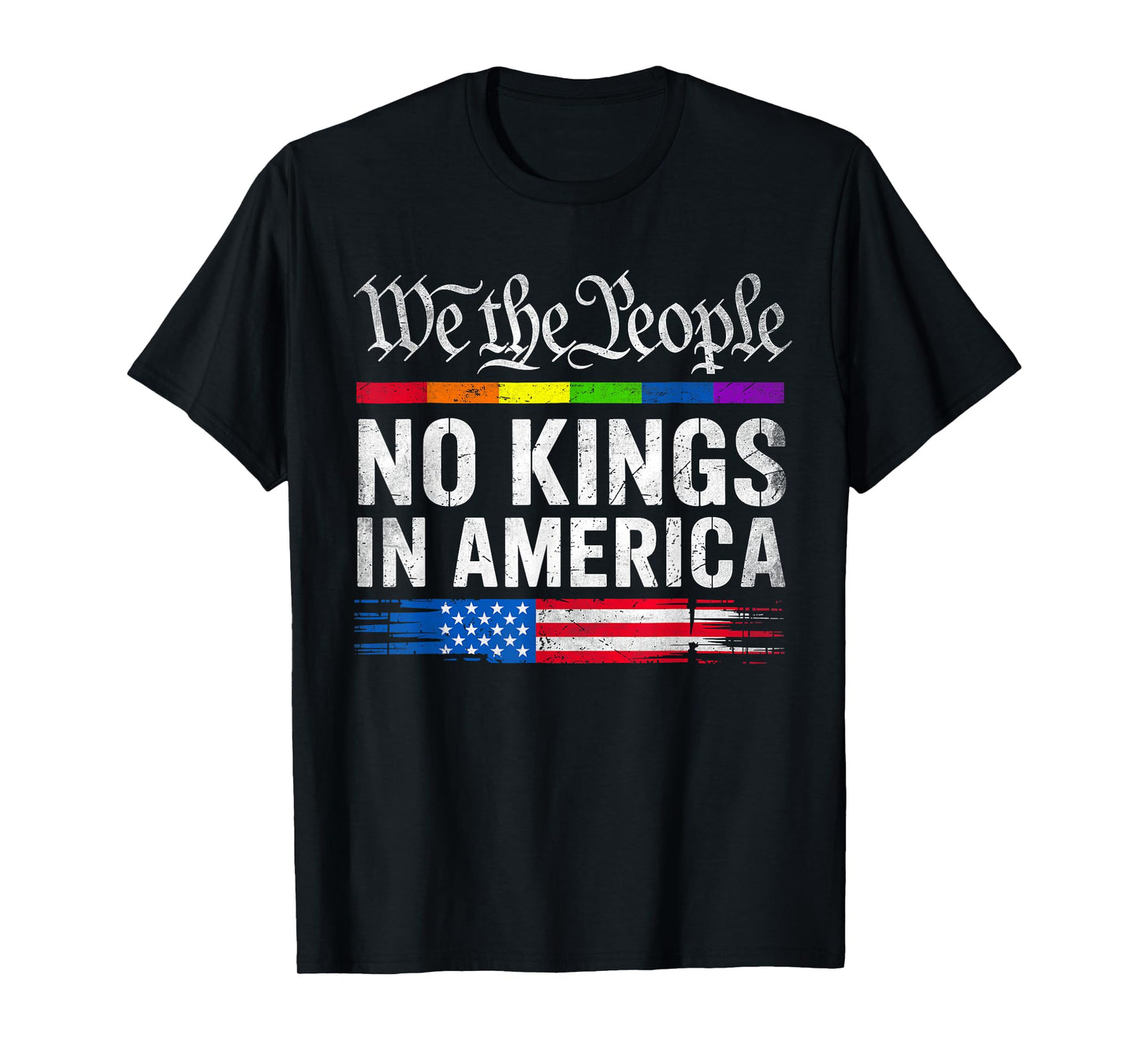 No Kings In America Patriotic Pro-Democracy Protest June 14 T-Shirt