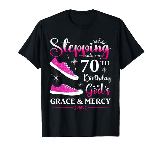 70th Birthday Seventy 70 Years Old Bday Party Funny Womens T-Shirt