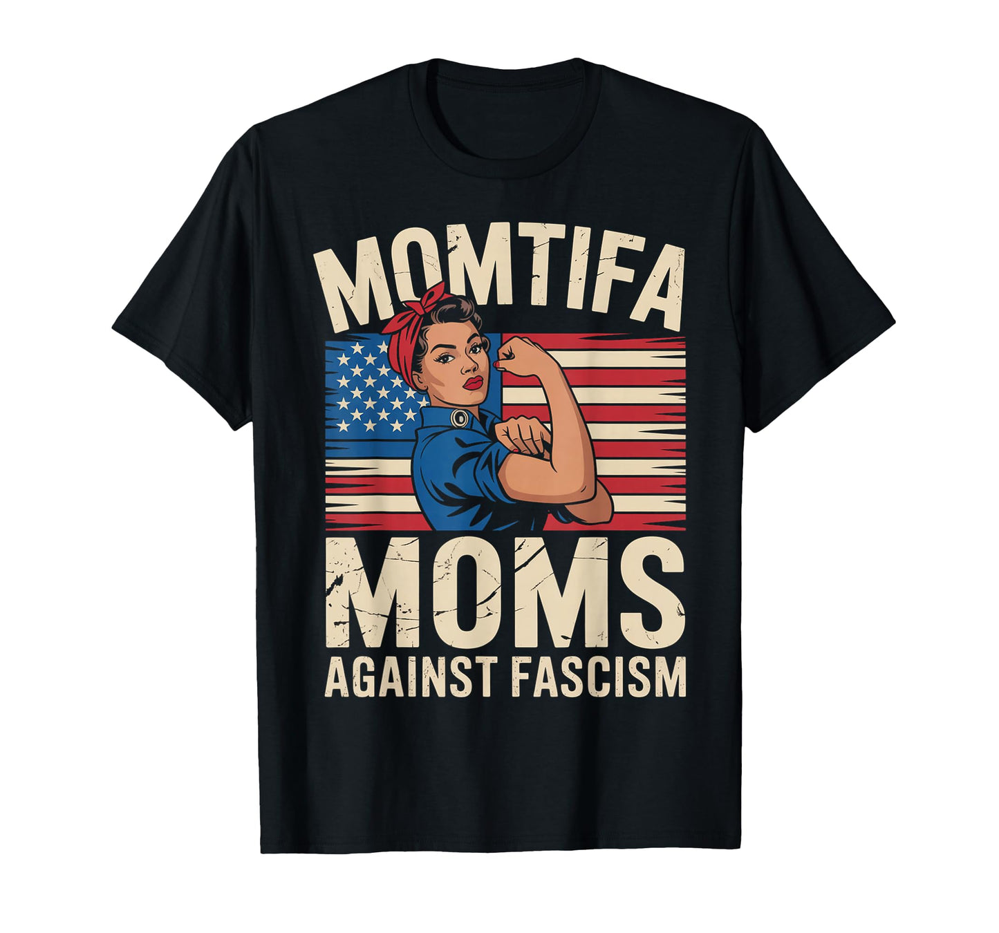 Momtifa Latina Moms Against Fascism Flag Resist No Kings T-Shirt
