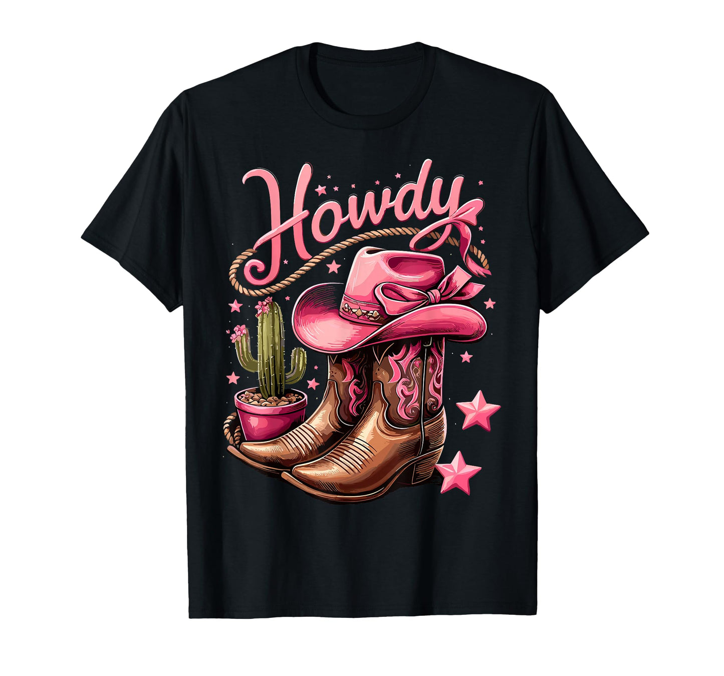 Howdy Cowgirl Western Rodeo T-Shirt
