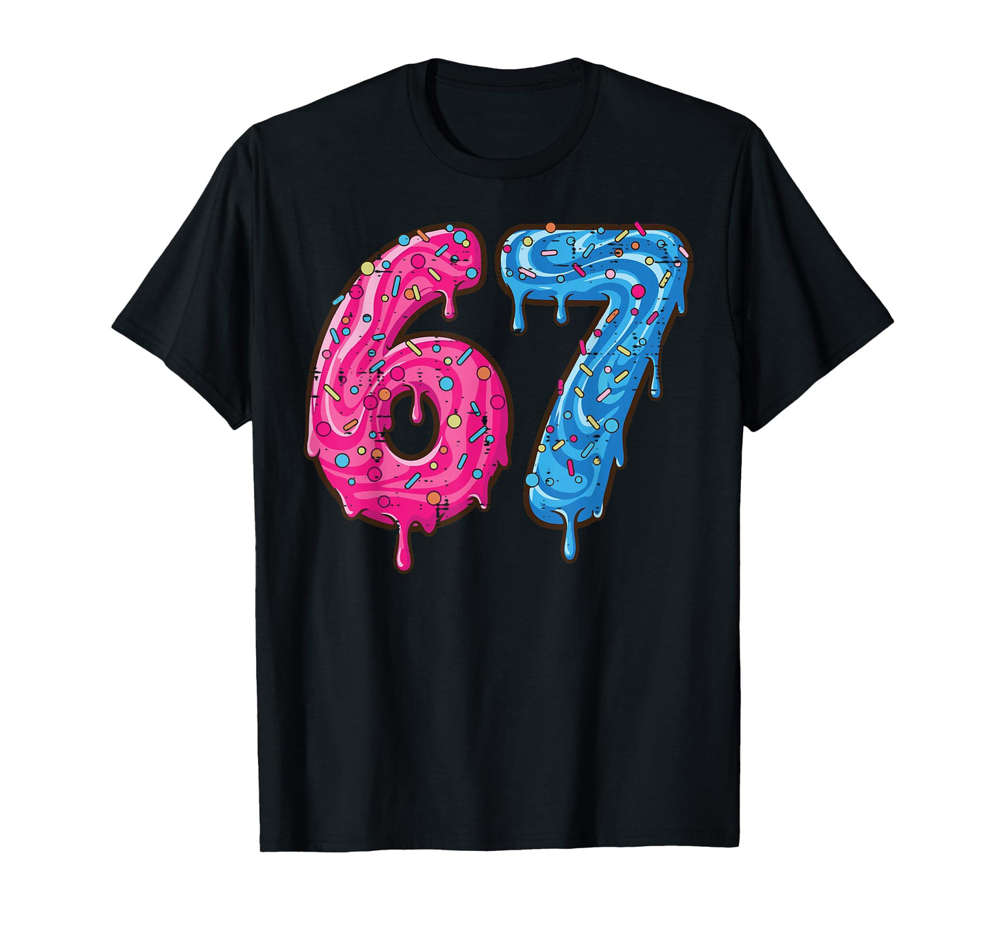 67 Costume Six Seven Meme Number 6 7 On It Youth Teen Boys T-Shirt