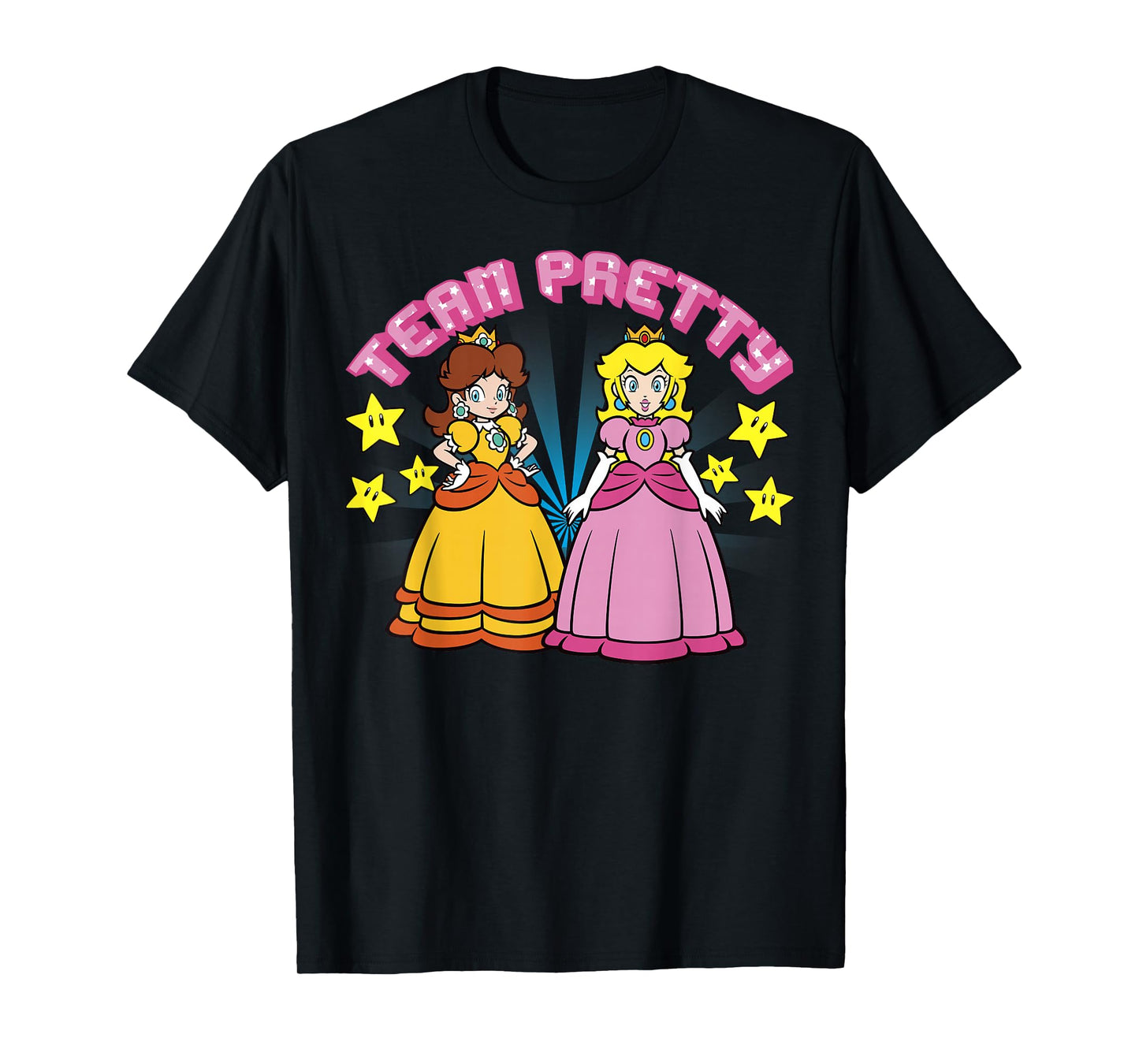 Super Mario Peach And Daisy Team Pretty T-Shirt