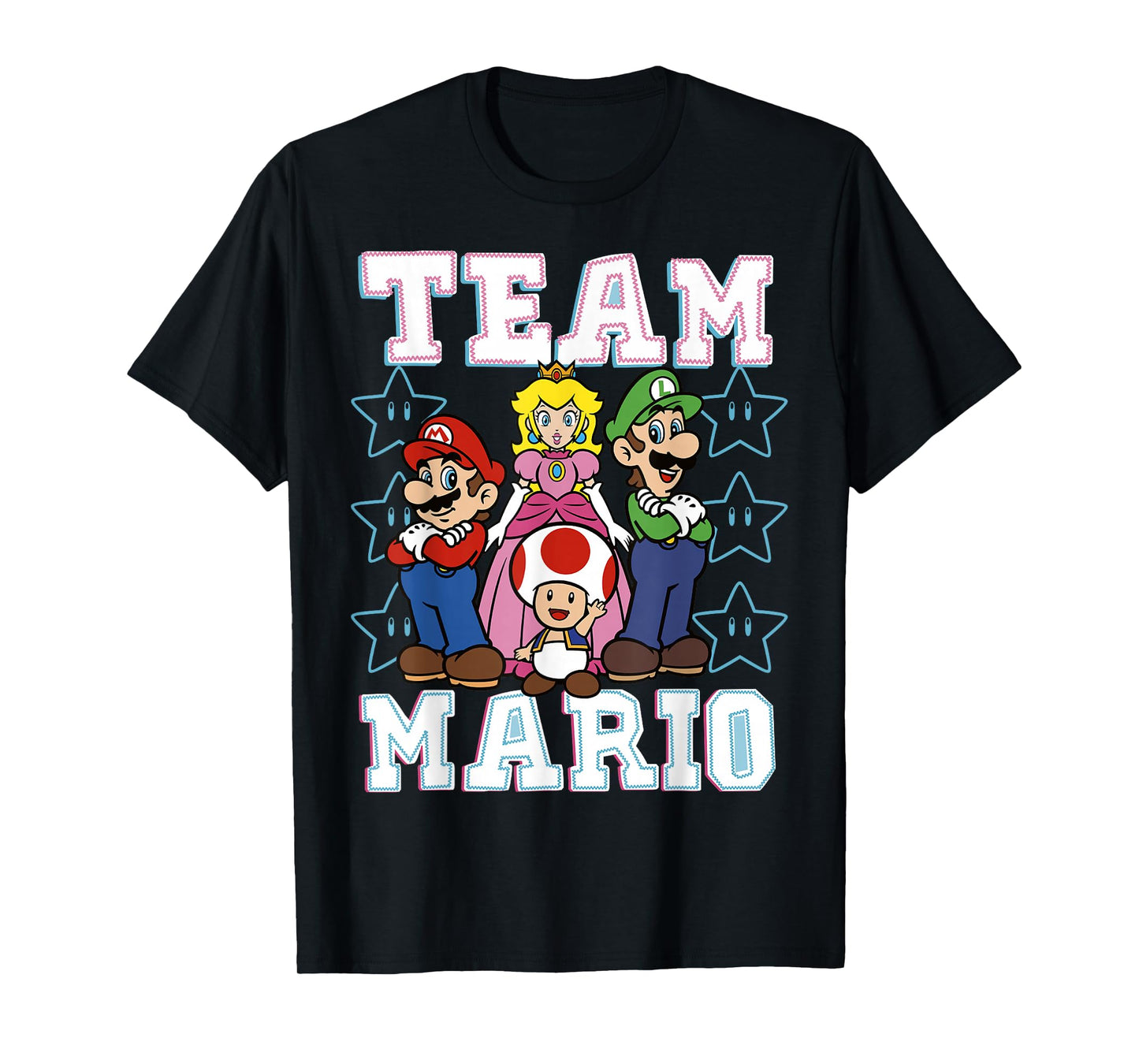 Super Mario Team Mario Group Shot T-Shirt