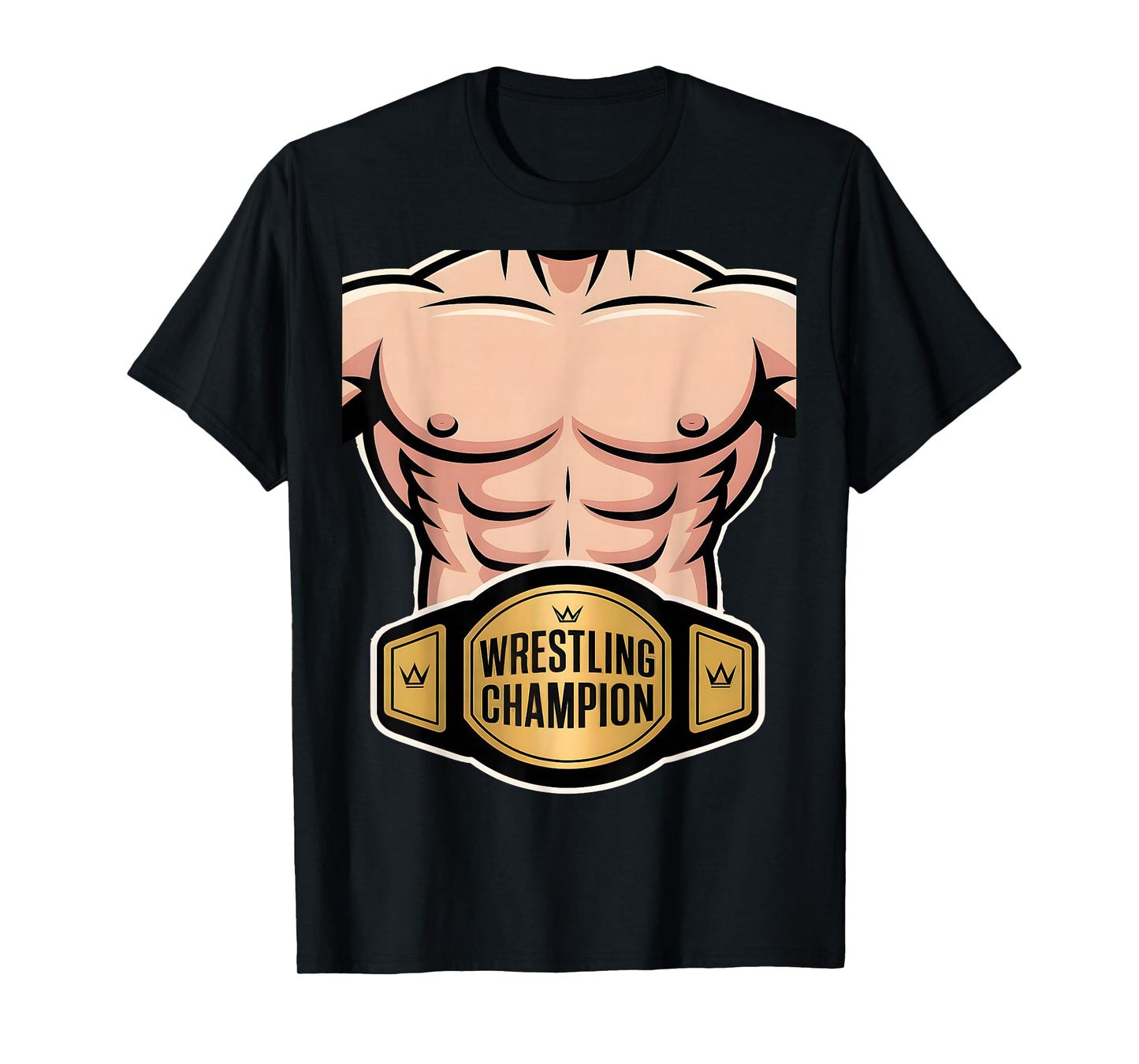 Wrestling Championship Belt Wrestler Costume Kids Boys T-Shirt