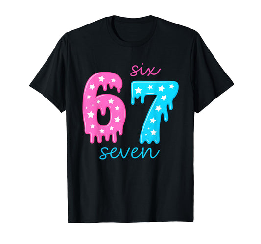 67 Ice Cream Drip Meme 6 7 Hallowee Costume Couple T-Shirt