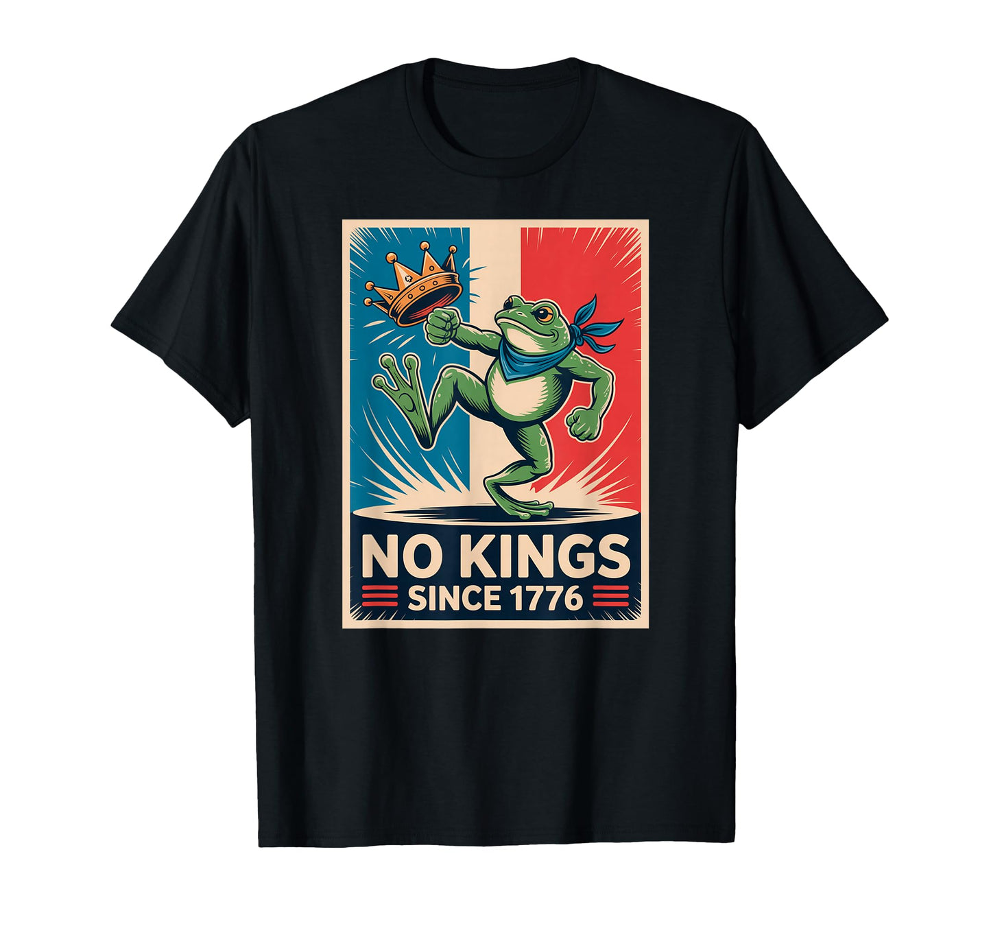 Frog No Kings Shirt Men Women No Kings in America T-Shirt