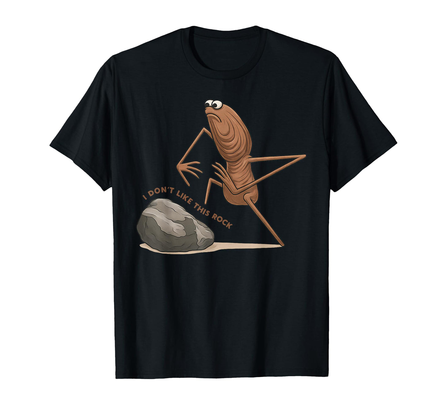 Funny Marcus The Worm I Don't Like This Rock Meme T-Shirt
