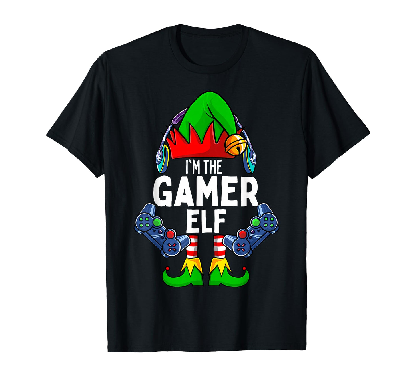 Gamer Elf Matching Family Christmas T-Shirt