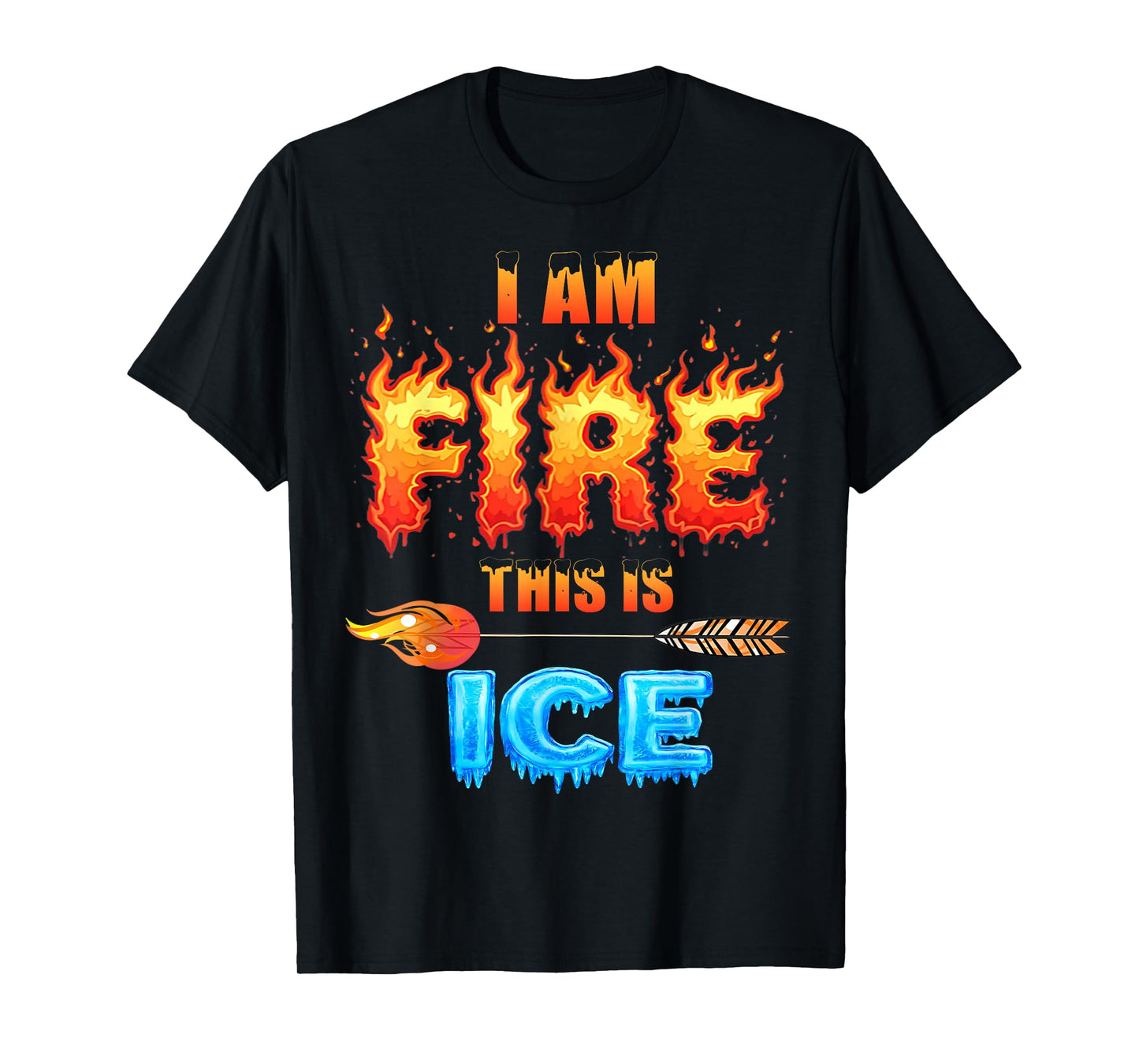Funny Ice This is Fire Costume Halloween Family Matching T-Shirt