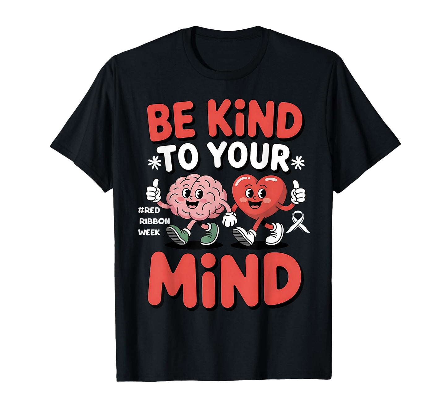 Kids in October We Wear Red Ribbon Week Awareness Cute T-Shirt