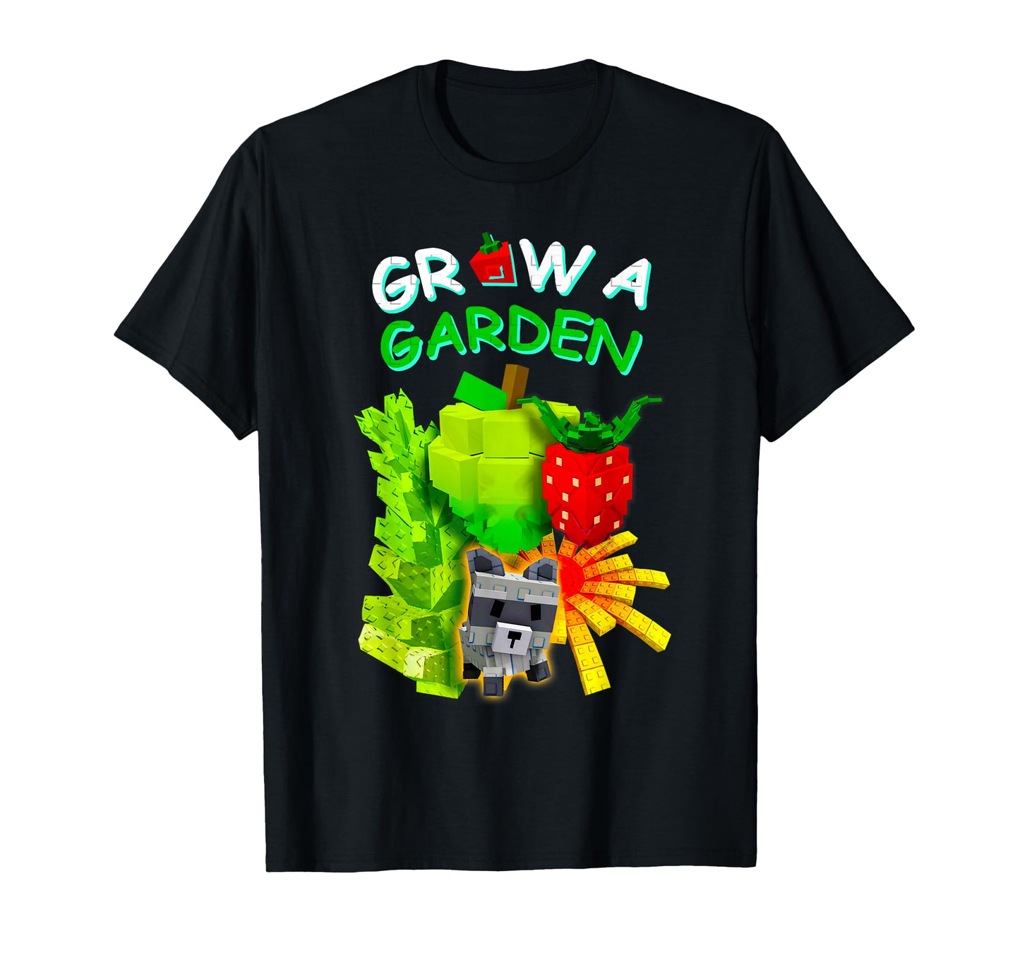 Grow A Garden Sugar Apple Romanesco Elder Strawberry Gamer T-Shirt