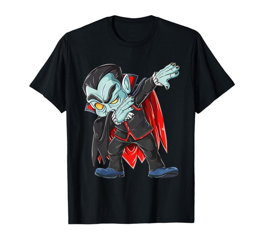 Dabbing Spooky Vampire Kids Boys Men Costume Halloween T-Shirt