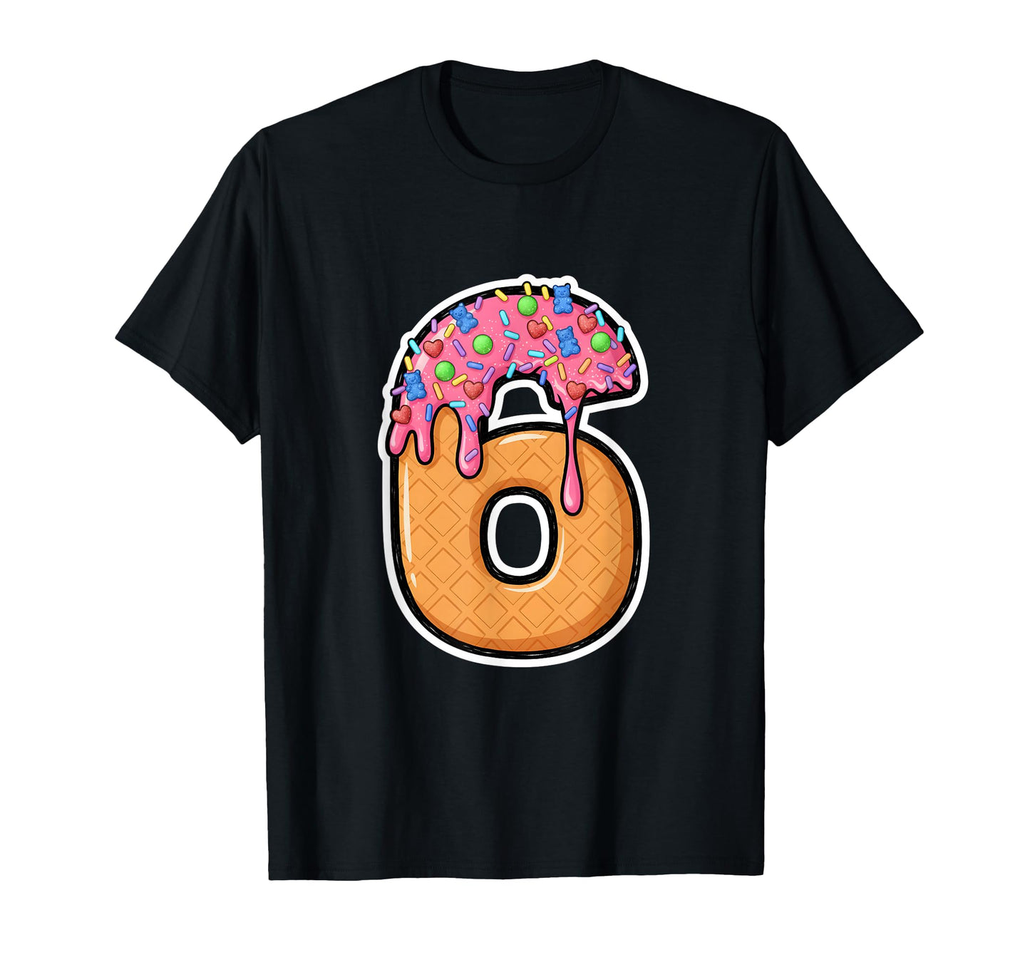 67 Halloween Costume Matching Number 6 Melting Ice Cream Fun T-Shirt