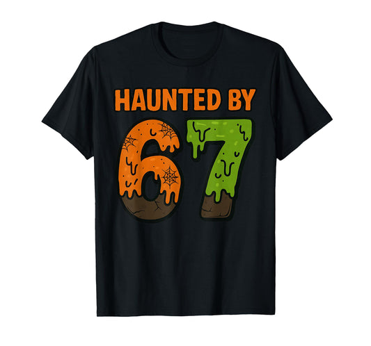 67 Meme Halloween Haunted Spooky - Six Seven Gen Alpha Z T-Shirt