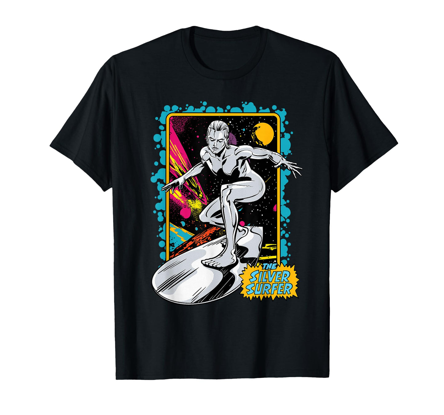 Marvel Fantastic Four: First Steps Silver Surfer Retro Comic T-Shirt