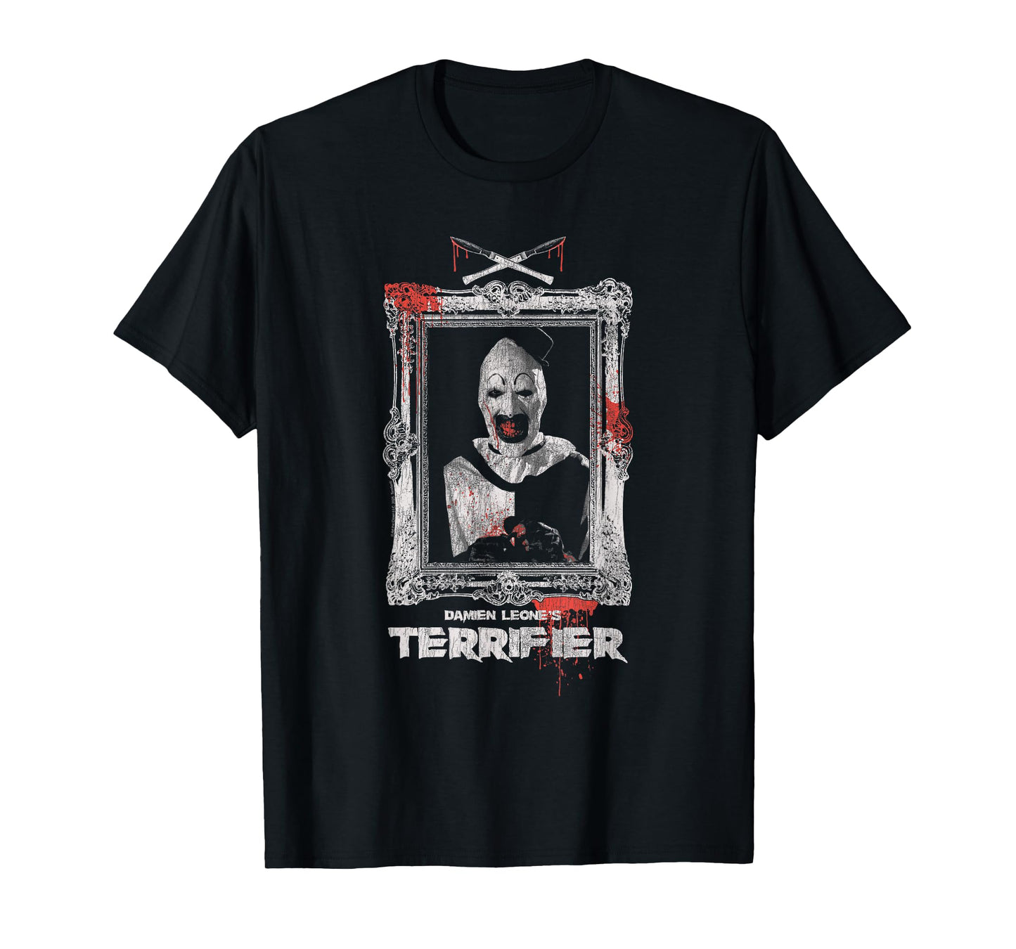 Terrifier Art The Clown Bloody Fancy Frame Horror Movie T-Shirt