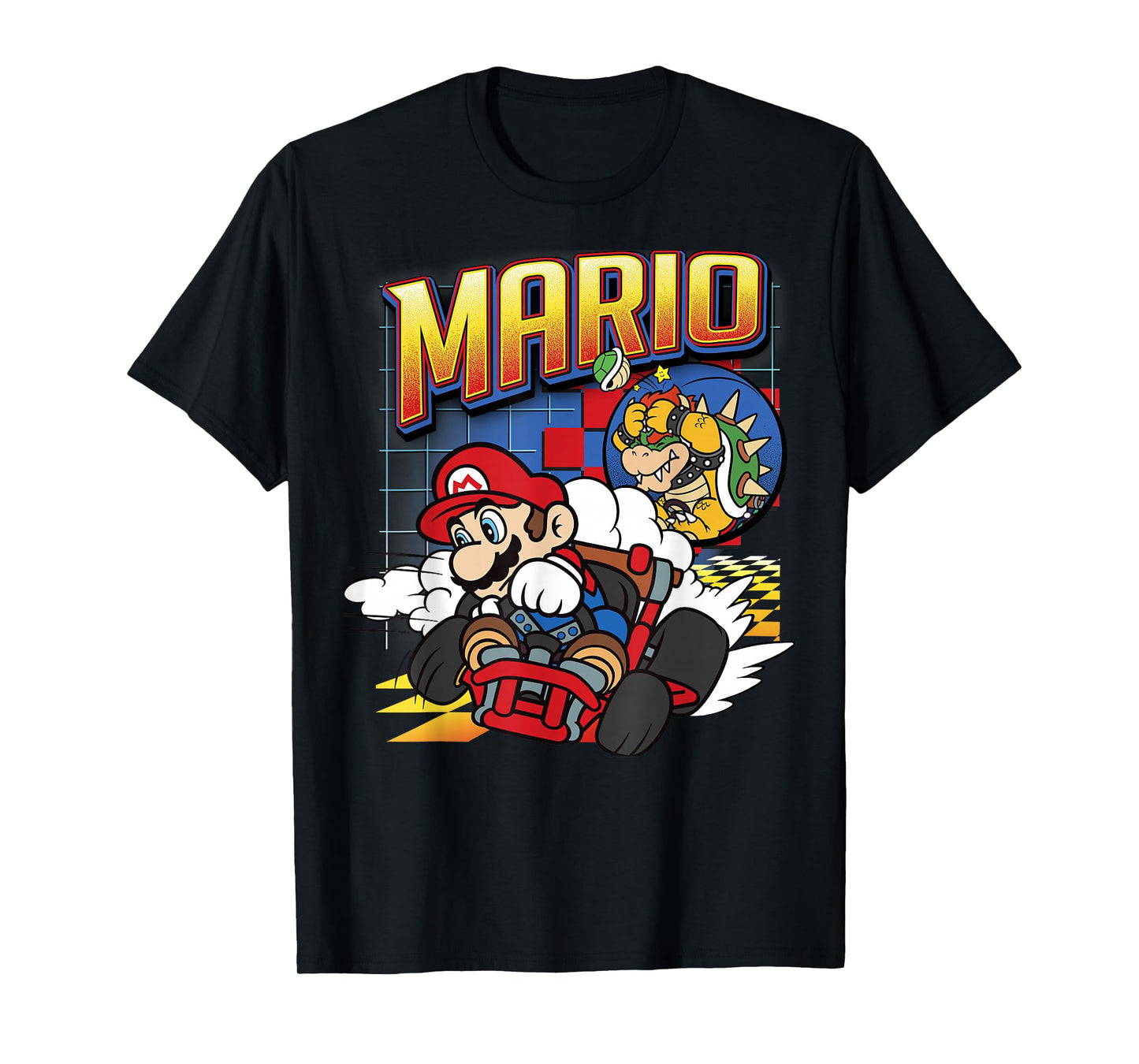 Mario Kart Bowser Mario Racing Graphic T-Shirt T-Shirt