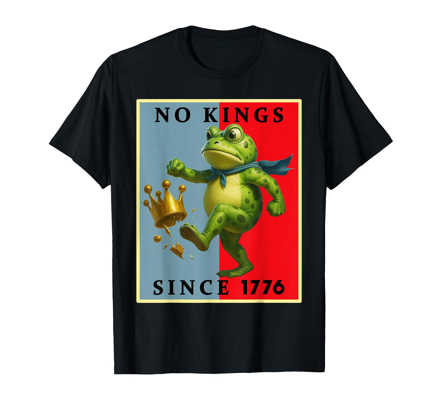 Tee No Kings Portland Frog Resist Frog Protest T-Shirt