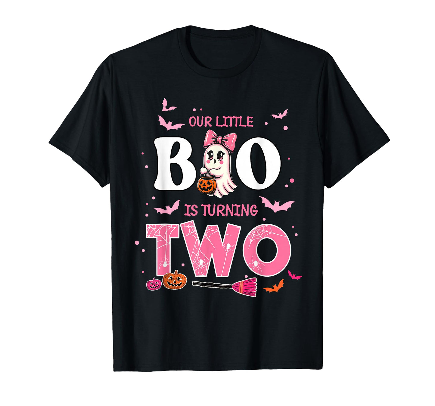 Our Little Boo is Turning Two 2nd Birthday Outfit Girl T-Shirt