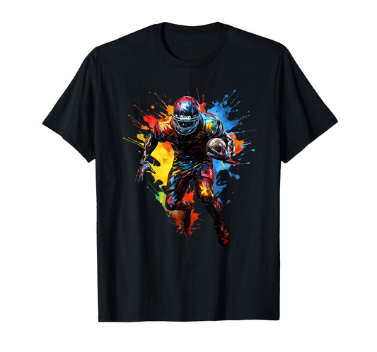 American Football player paint T-Shirt