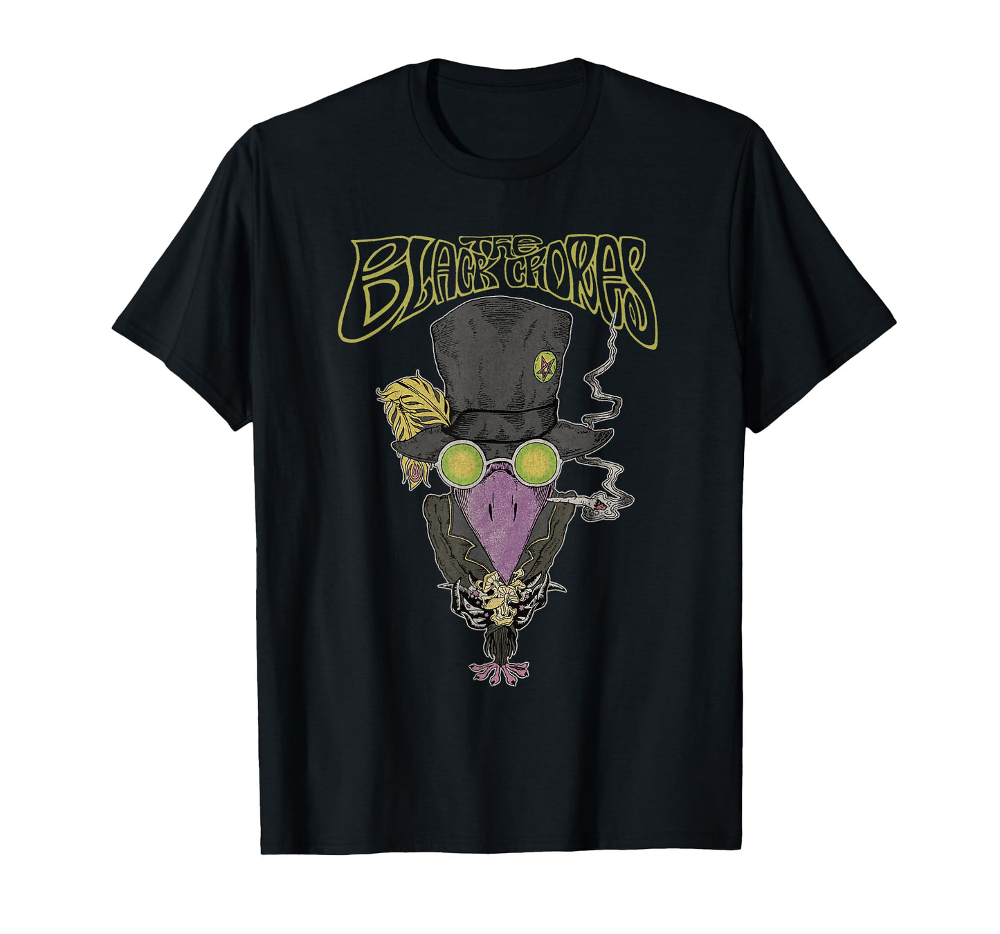 Official The Black Crowes Top Hat Crowe T-Shirt