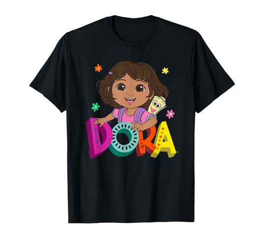 Dora (2024) Dora and Map Logo T-Shirt