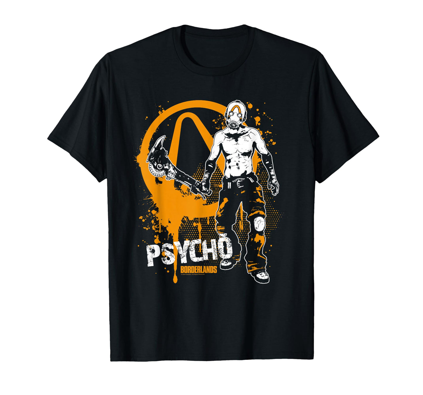 Borderlands Psycho Graffiti Symbol Gaming T-Shirt