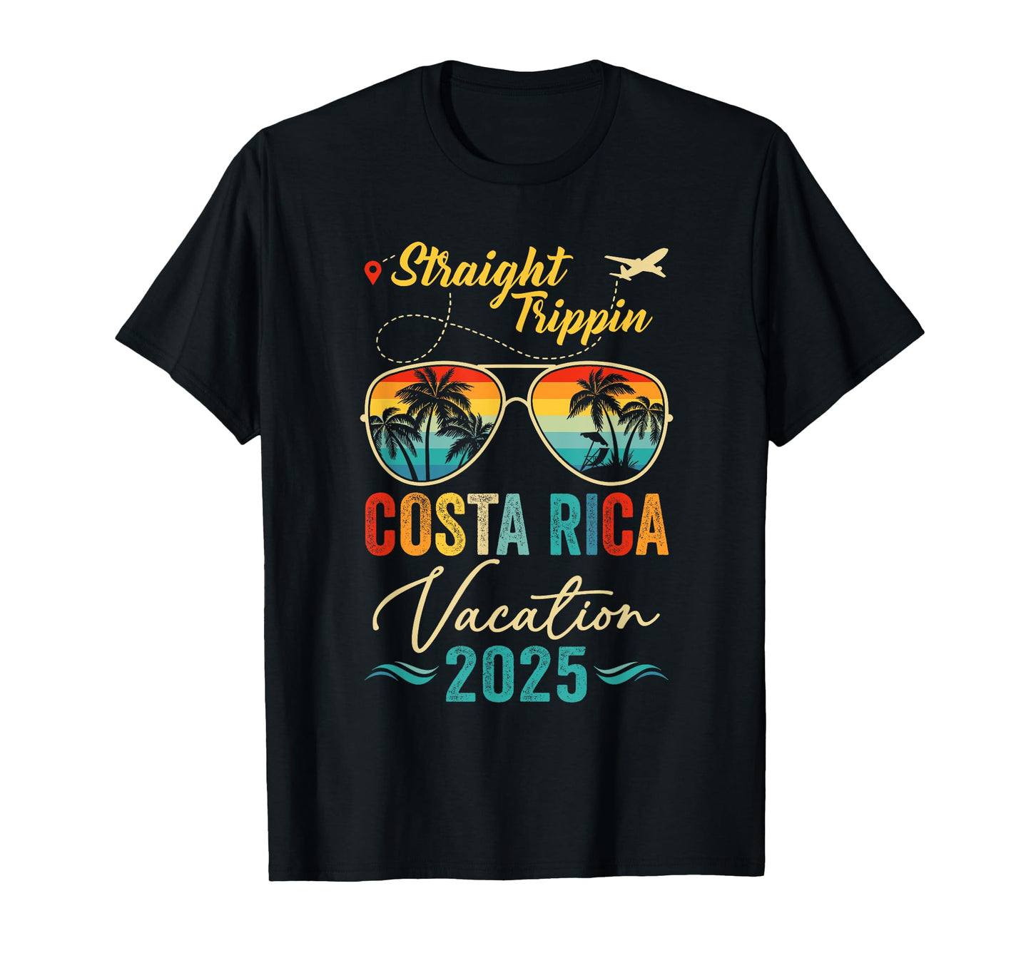 Straight Trippin Costa Rica 2025 Family Summer Vacation T-Shirt