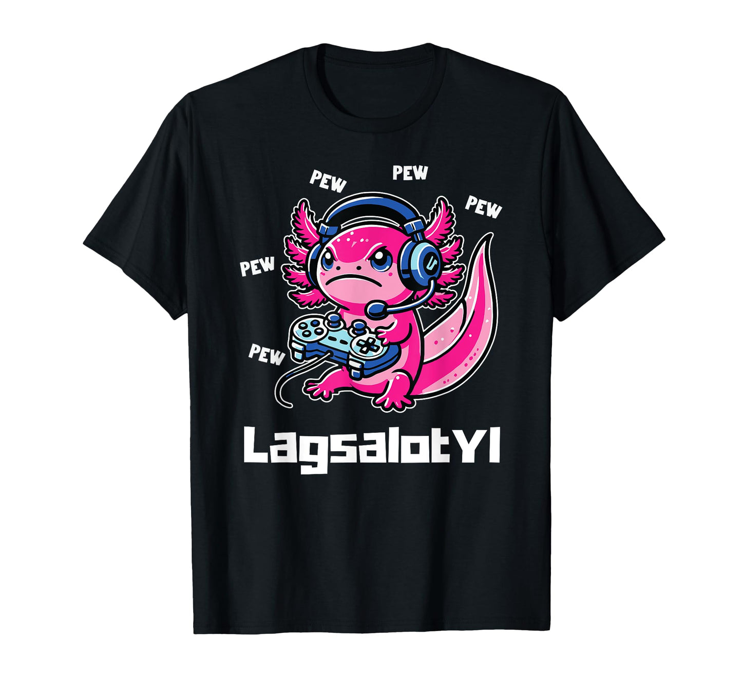 Funny Gamer Axolotl Humor Pun Toddler Boy Girl Tee T-Shirt