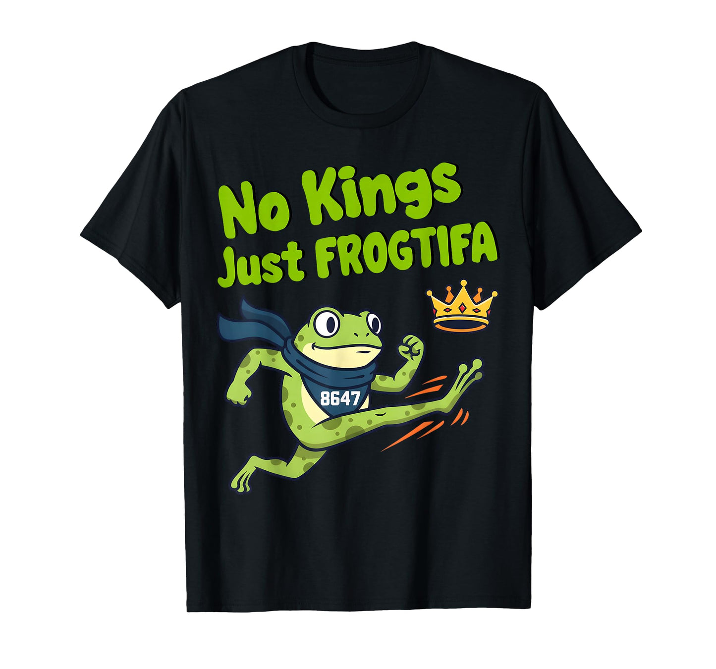 Portland Frog No Kings Just FROGTIFA 8647 Nope Crown Funny T-Shirt