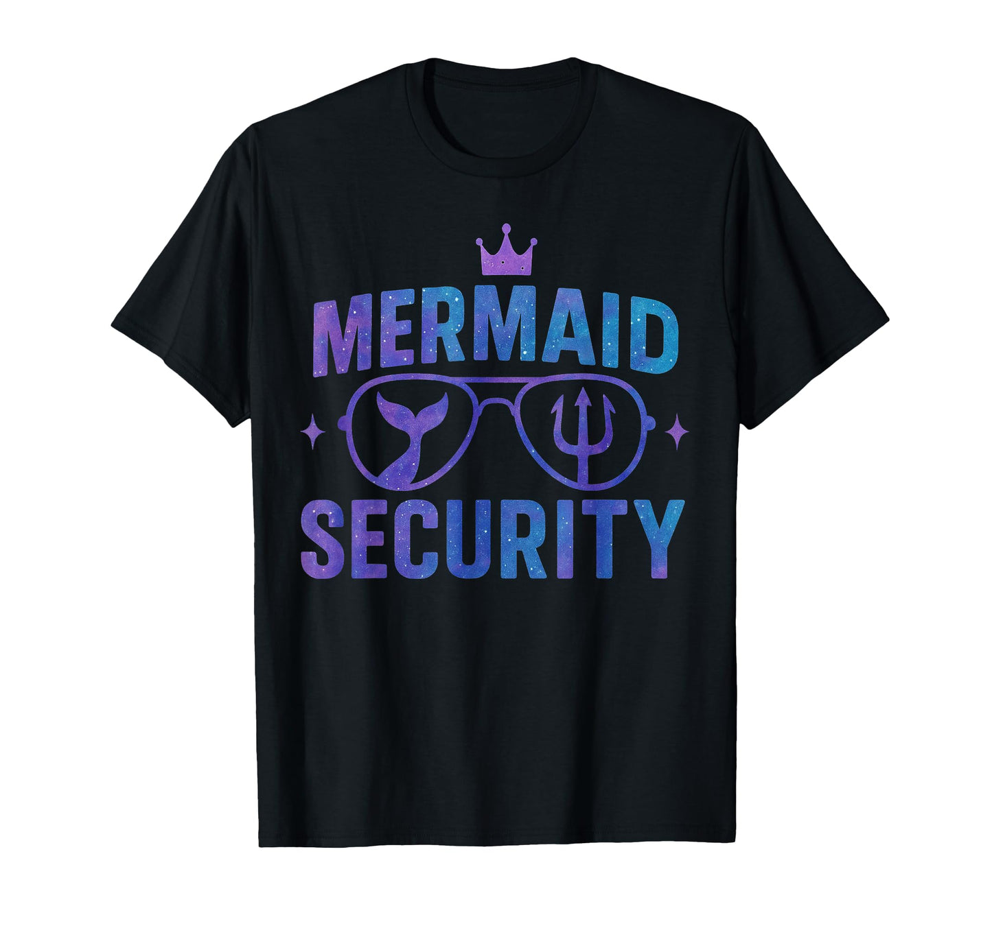 Mermaid Security Funny Bodyguard Sunglasses for Family Squad T-Shirt