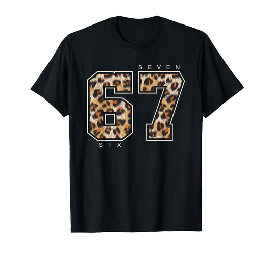 67 Leopard Pattern Retro Sixty Seven Animal Skin Style Gifts T-Shirt