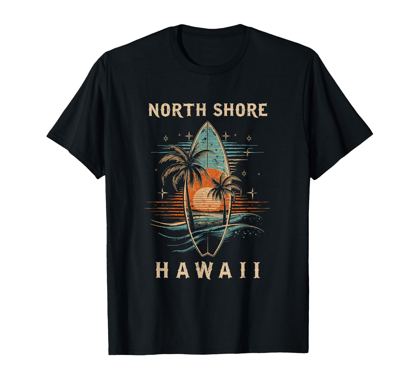 Surfboarder North Shore Hawaii Surf Board Surfing Surfer T-Shirt