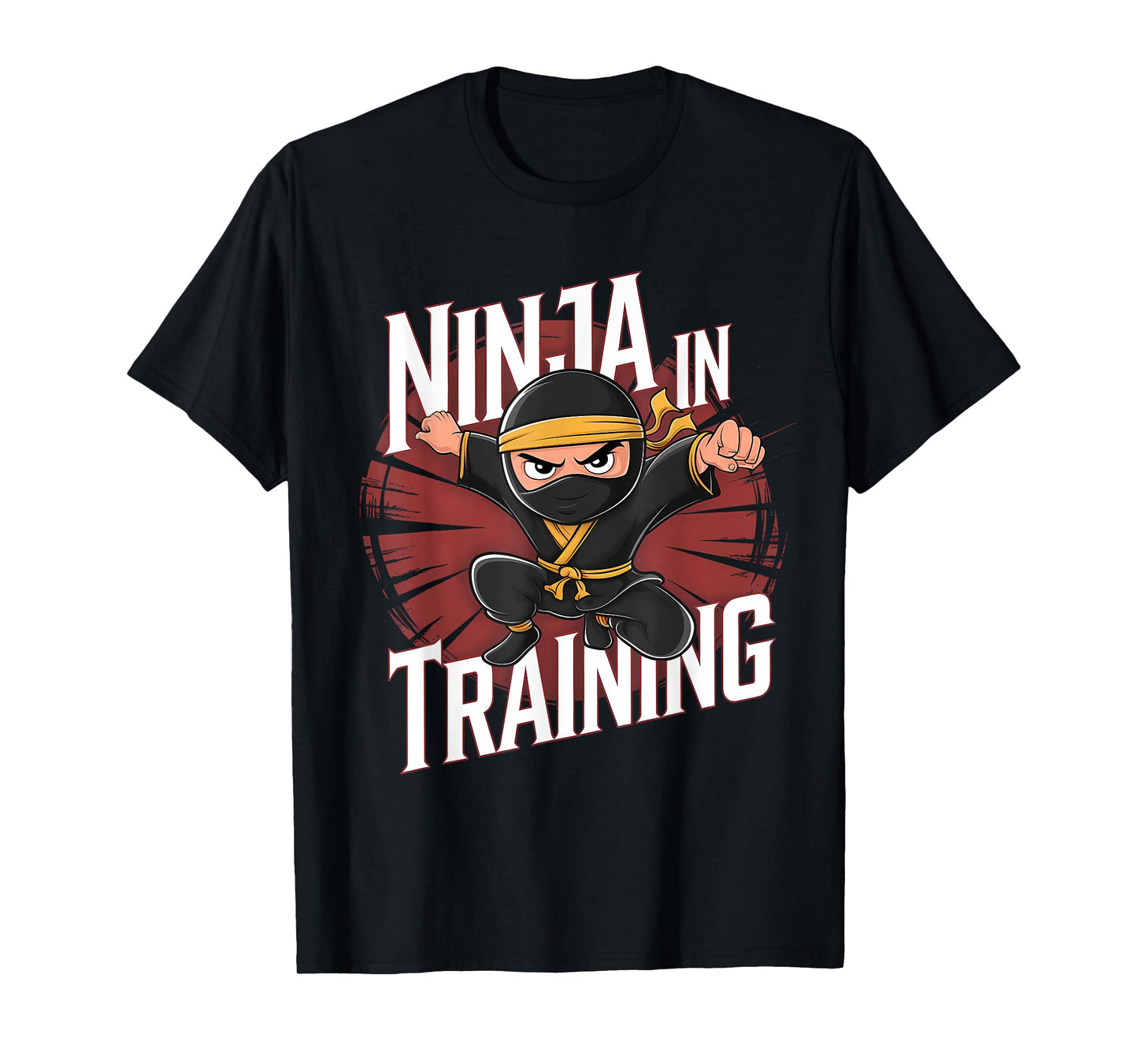 Ninja In Training Costume Party Warrior Boys Girls Kids T-Shirt